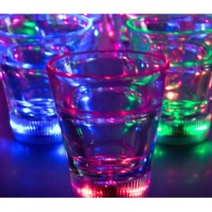 LED-lighted shot glasses